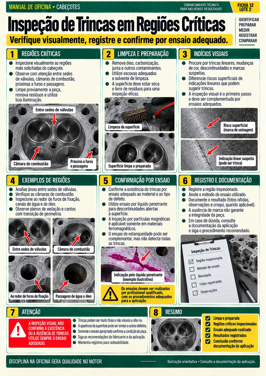 Medições Gerais do Cabeçote