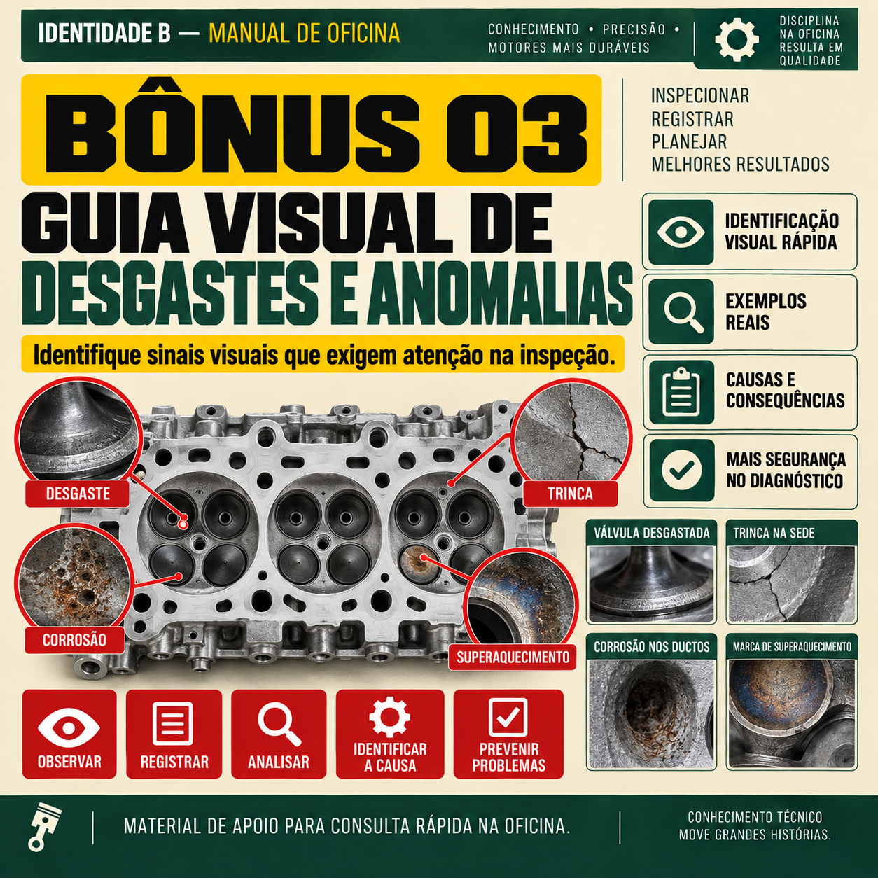 Guia Visual de Desgastes e Anomalias
